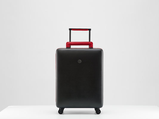 Red Carbon fiber suitcase
