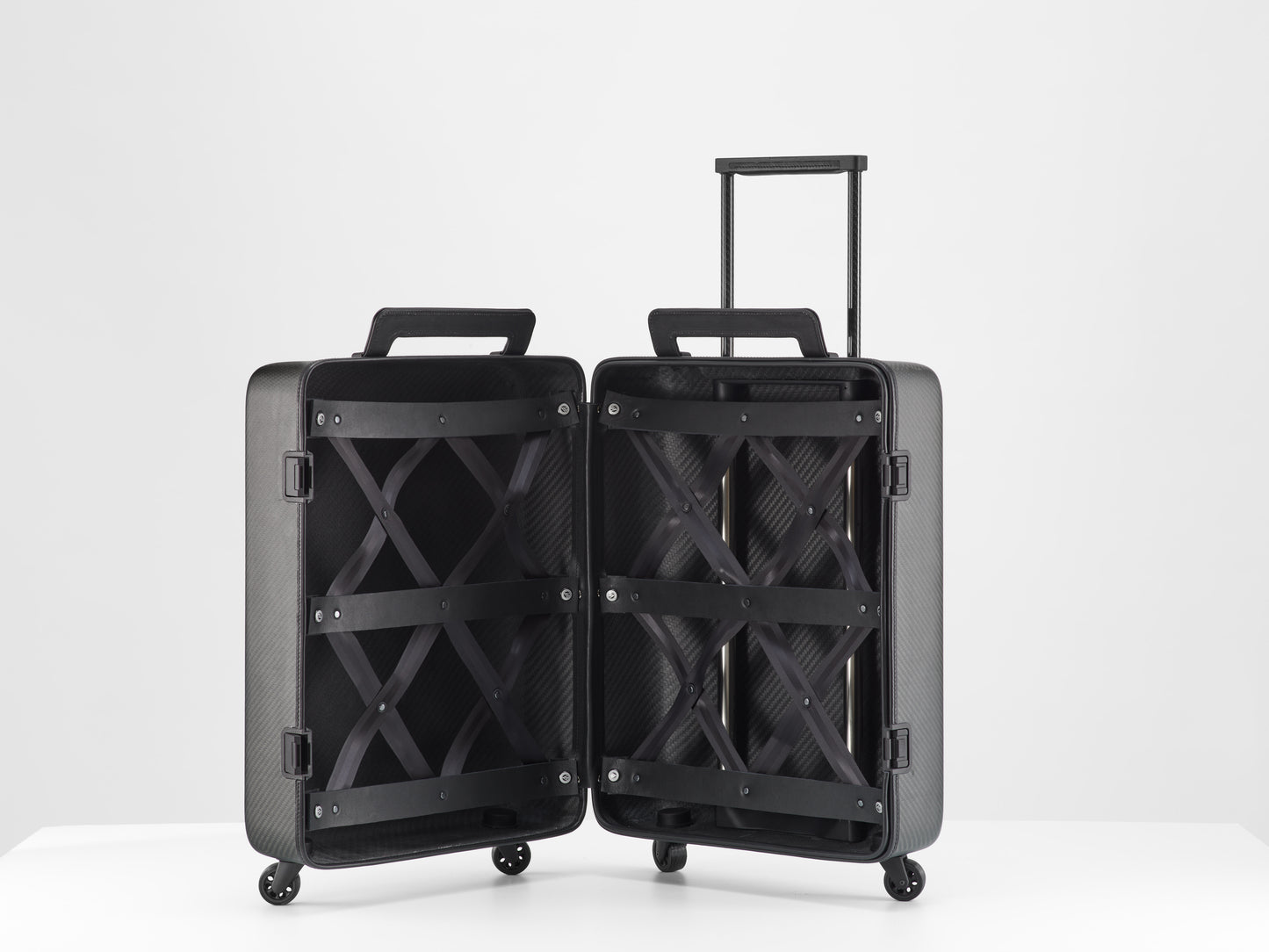 black Carbon fiber suitcase