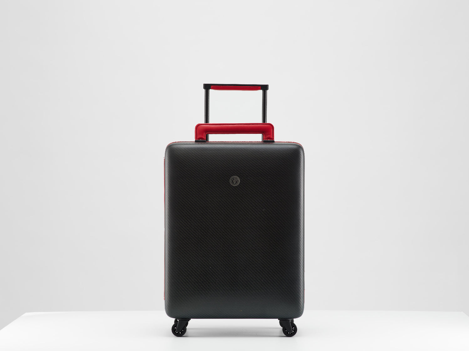 Red Carbon fiber suitcase